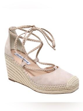 NWOT Charles David Gracie Espadrille Wedge Sandal Size 8